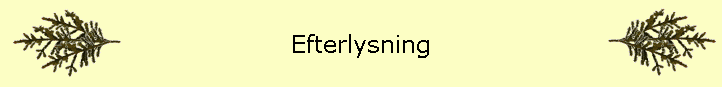 Efterlysning